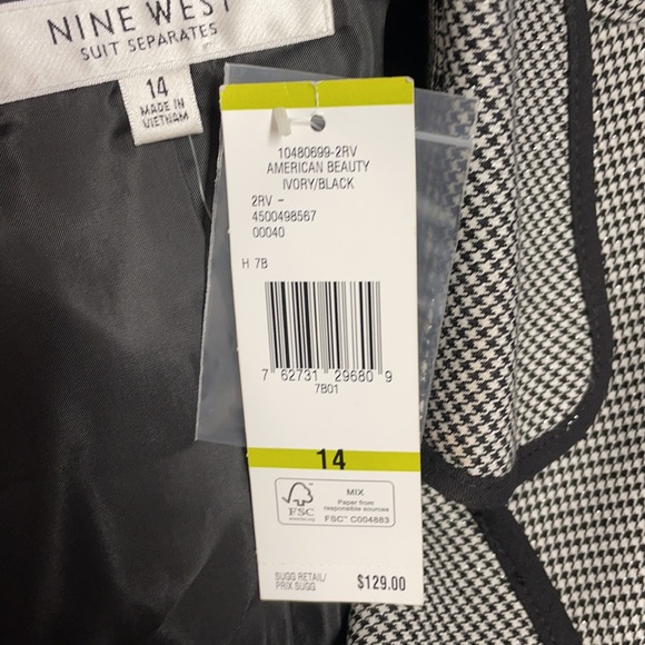 Nine West Suit Separates American Beauty Jacket - Picture 4 of 5